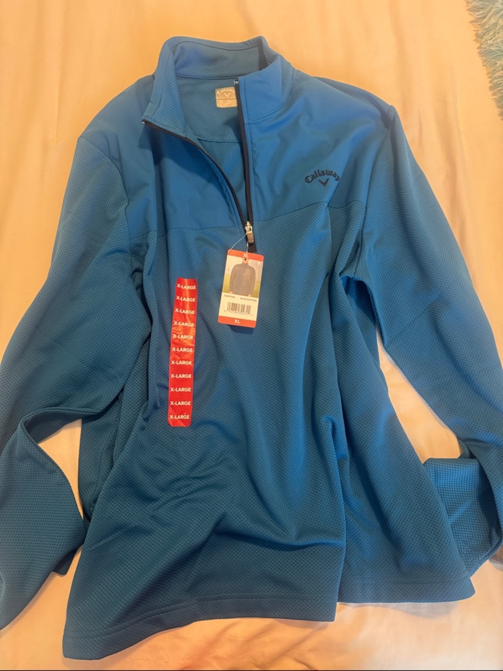 Callaway Blue Performance Quarter-Zip Pullover